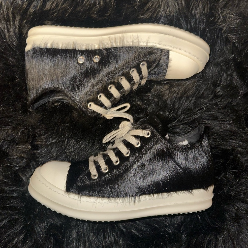 Rick Owens Pony Hair Sneaker